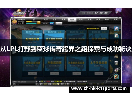 从LPL打野到篮球传奇跨界之路探索与成功秘诀