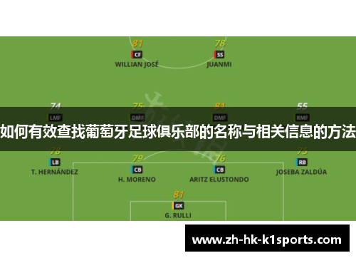如何有效查找葡萄牙足球俱乐部的名称与相关信息的方法